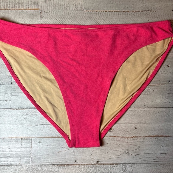 Old Navy Women’s Low-Rise Terry Classic Bikini Swim Bottoms Pink Size 3X - Picture 5 of 13